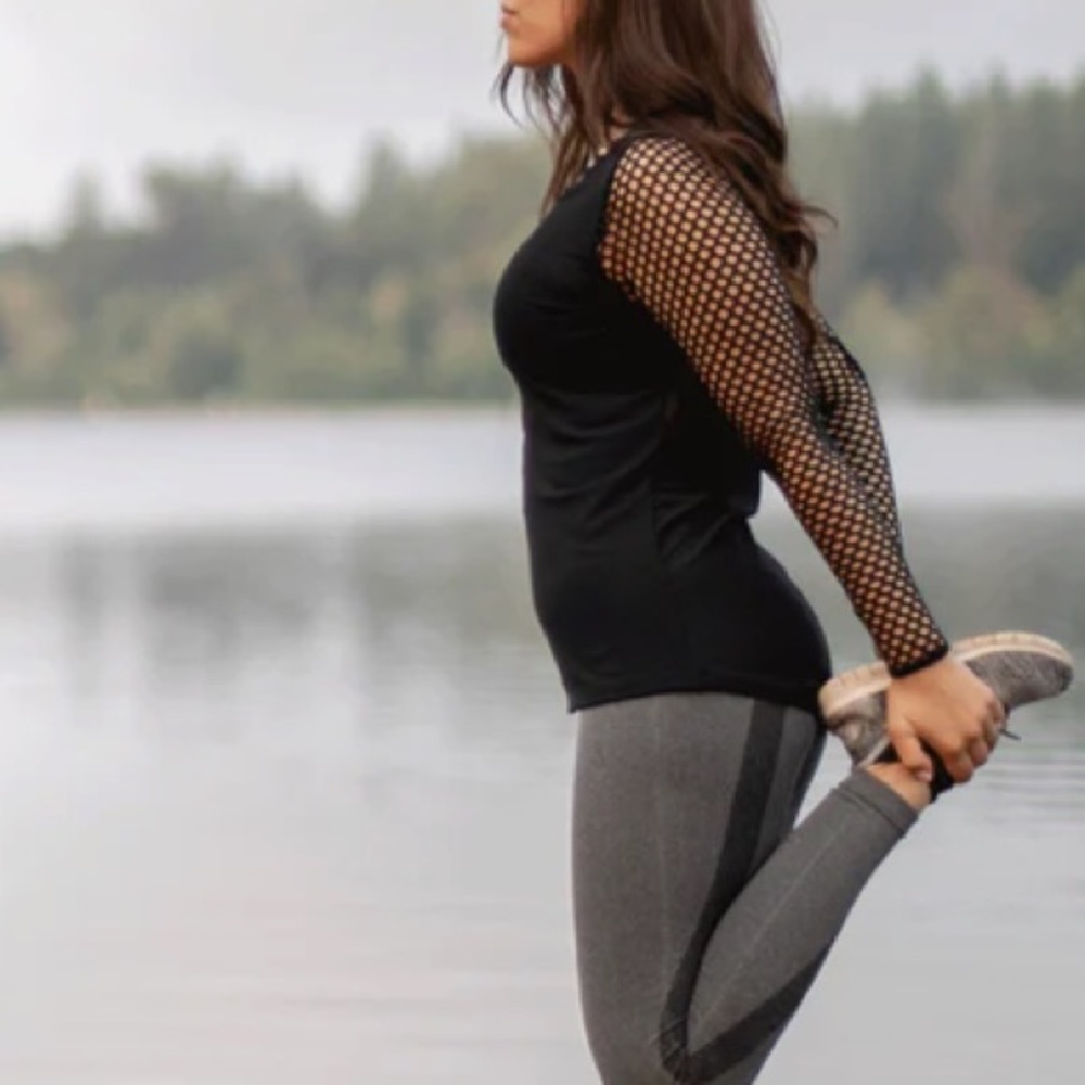 Mesh Workout Long Sleeve Top